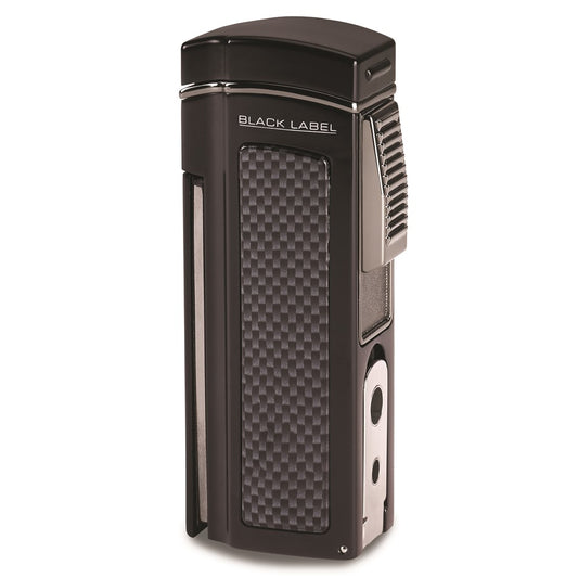 Dominator Black Matte Quad Torch Flame Table Lighter