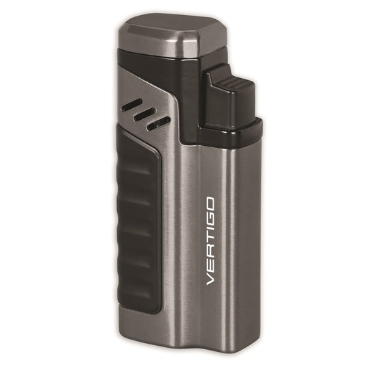 Vertigo Renegade Gumetal and Black Matte Quad Flame Torch Lighter