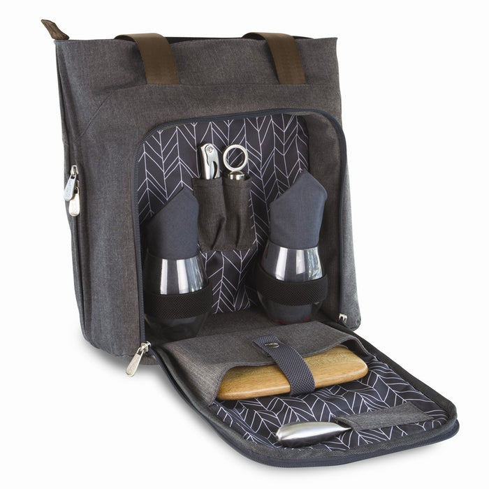 Sonoma® Expandable 3-Bottle, Service For 2 Wine & Cheese Tote