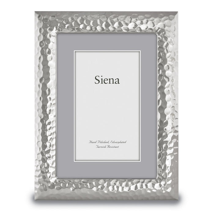 Occasion Gallery Silver-plated Hammered 4x6 Photo Picture Frame