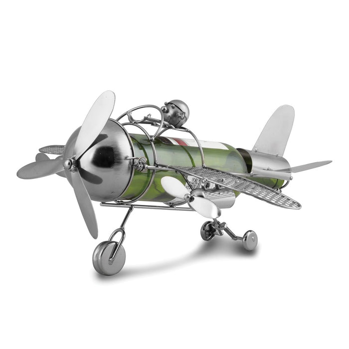 Occasion Gallery®  Airplane Metal Wine Caddy