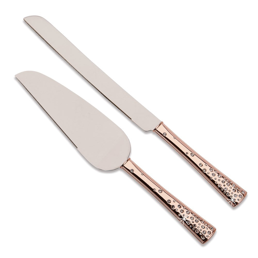 Galaxy Rose Gold-tone Knife/Serve