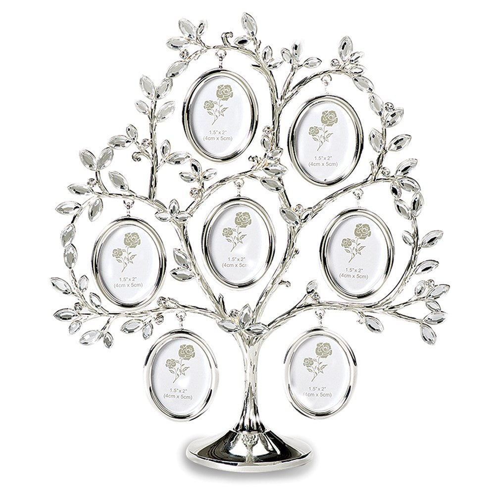 Occasion Gallery Silver-tone Seven 1.5x2 Photos Family Tree