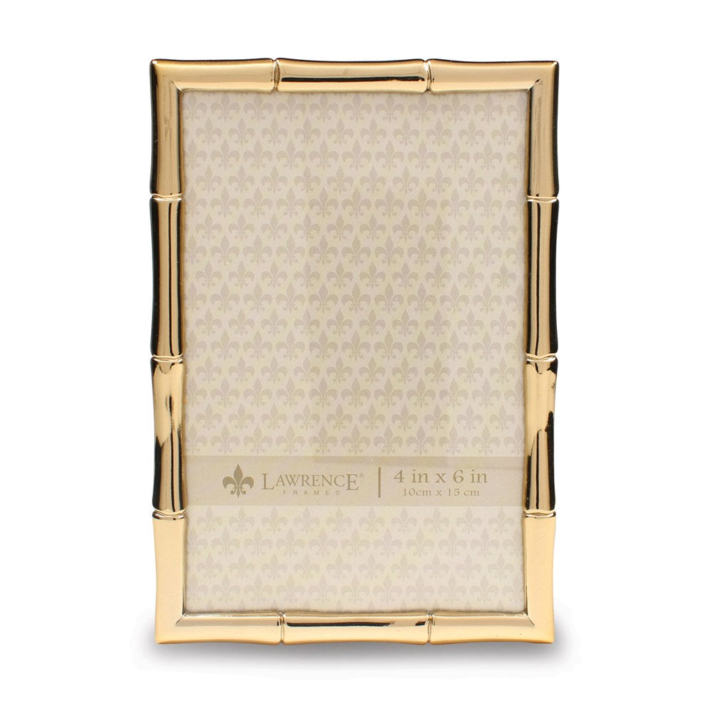 Occasion Gallery Gold-tone 4x6 Bamboo Photo Picture Frame