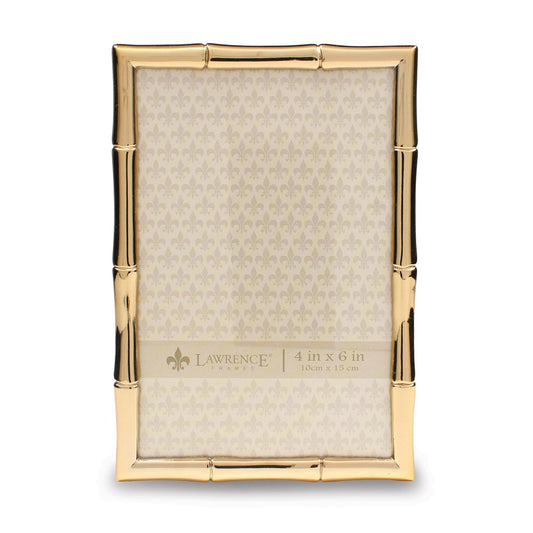 Occasion Gallery Gold-tone 4x6 Bamboo Photo Picture Frame