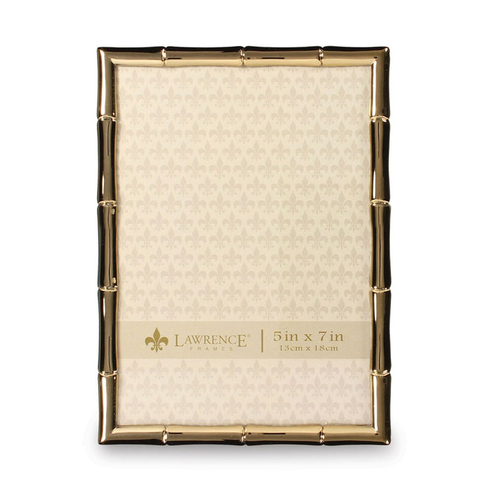 Occasion Gallery Gold-tone 5x7 Bamboo Photo Picture Frame