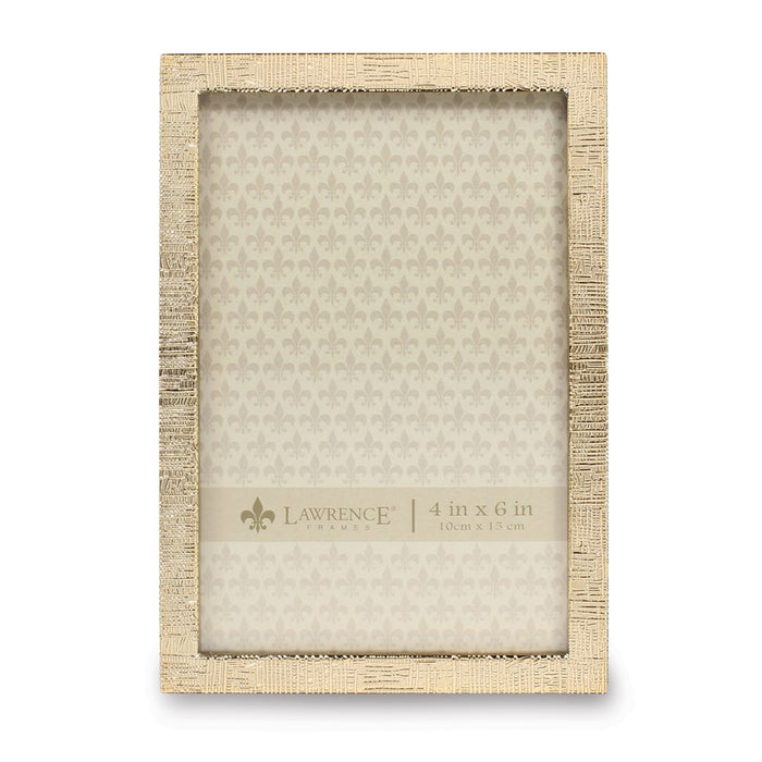 Occasion Gallery Gold-tone 4x6 Linen Photo Picture Frame
