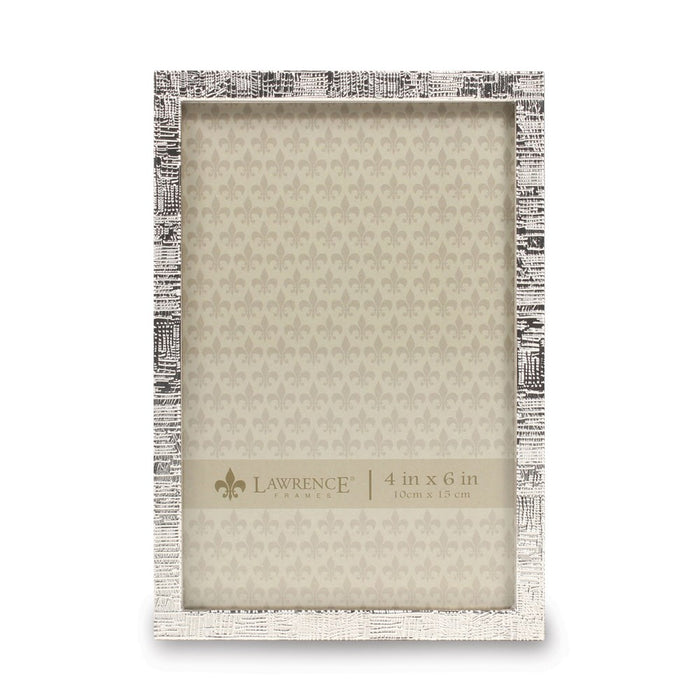 Occasion Gallery Silver-tone 4x6 Linen Photo Picture Frame