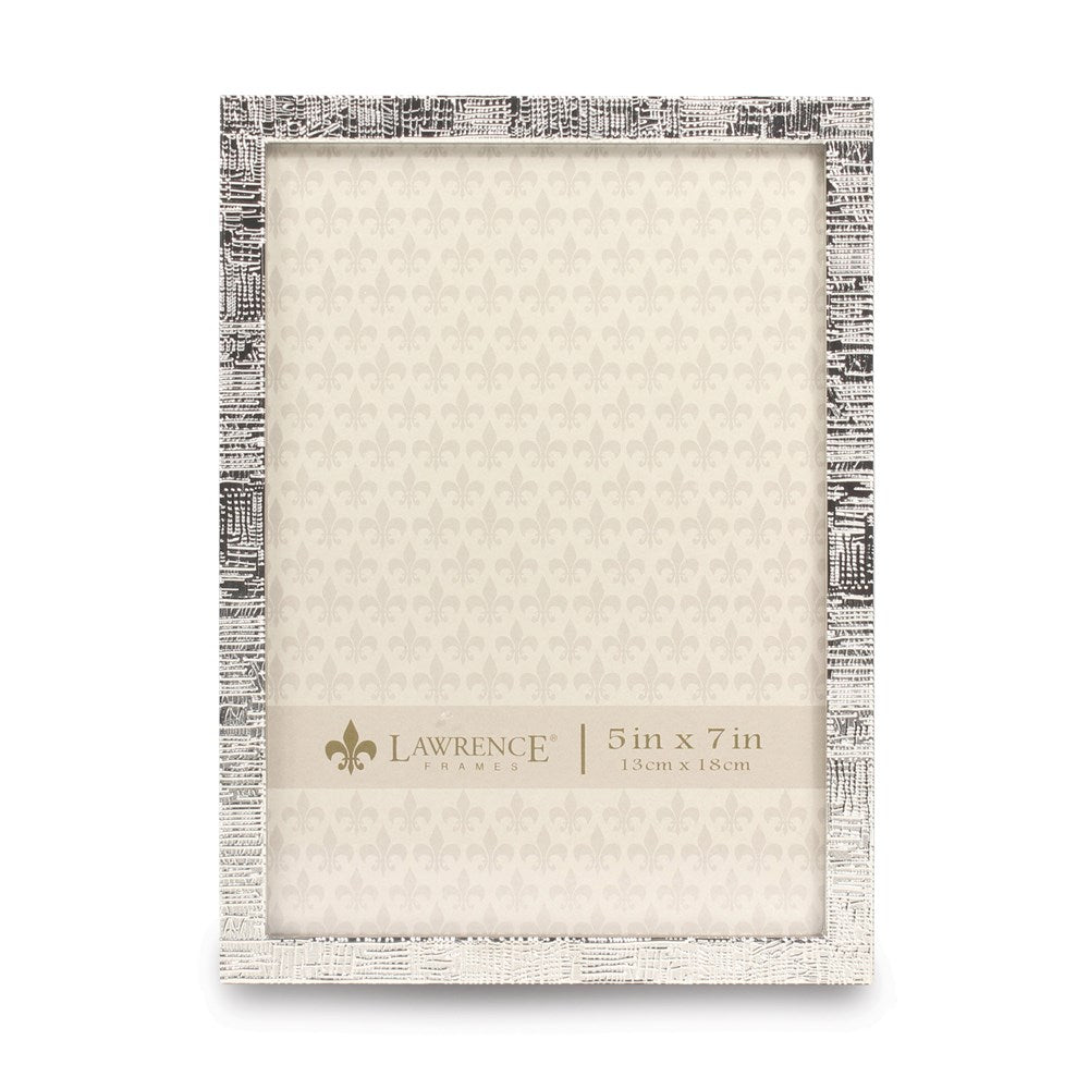 Occasion Gallery Silver-tone 5x7 Linen Photo Picture Frame