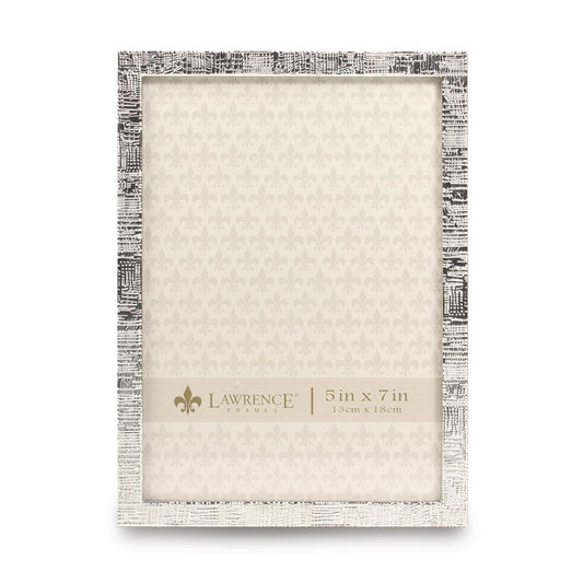 Occasion Gallery Silver-tone 5x7 Linen Photo Picture Frame
