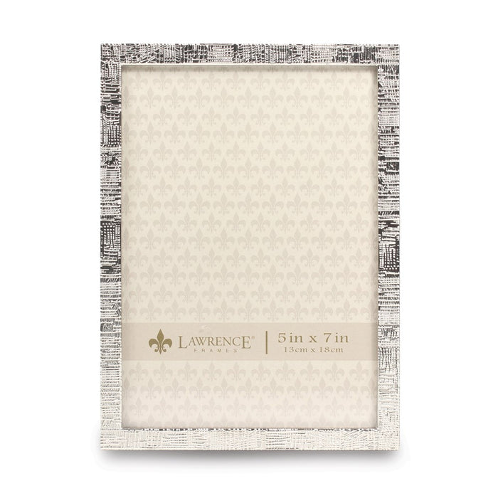Occasion Gallery Silver-tone 5x7 Linen Photo Picture Frame