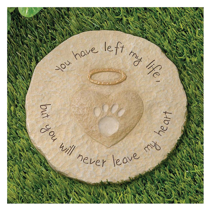 Keepsake Bereavement Memorial Remembrance Pet Heart Pawprint Stepping Stone