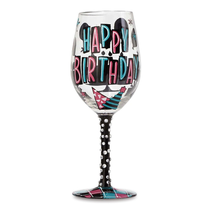 Lolita® Happy Birthday Wine Glass