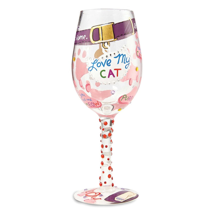 Lolita® Love My Cat Wine Glass