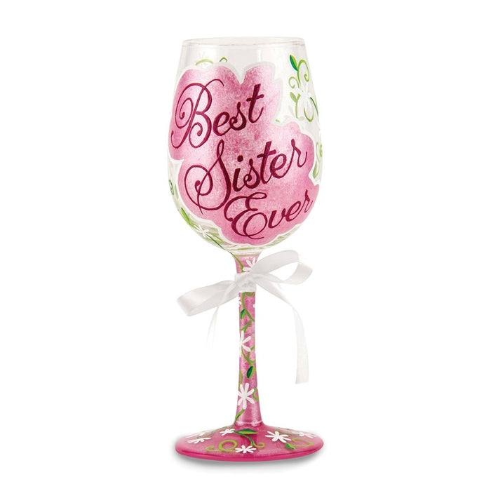 Lolita® Best Sister Ever Wine Glass