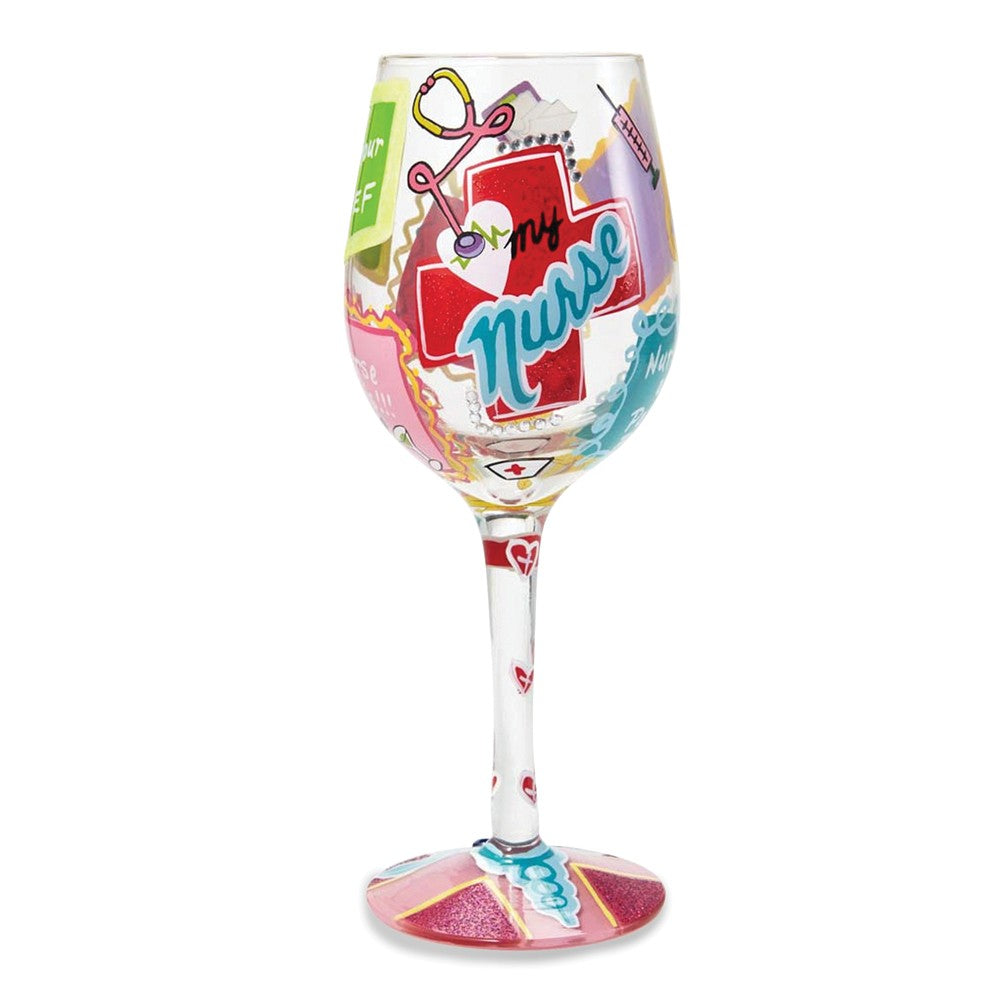 Lolita® Love My Nurse Wine Glass