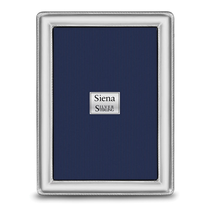 Occasion Gallery 925 Sterling Silver Rope Edge 4x6 Photo Picture Frame