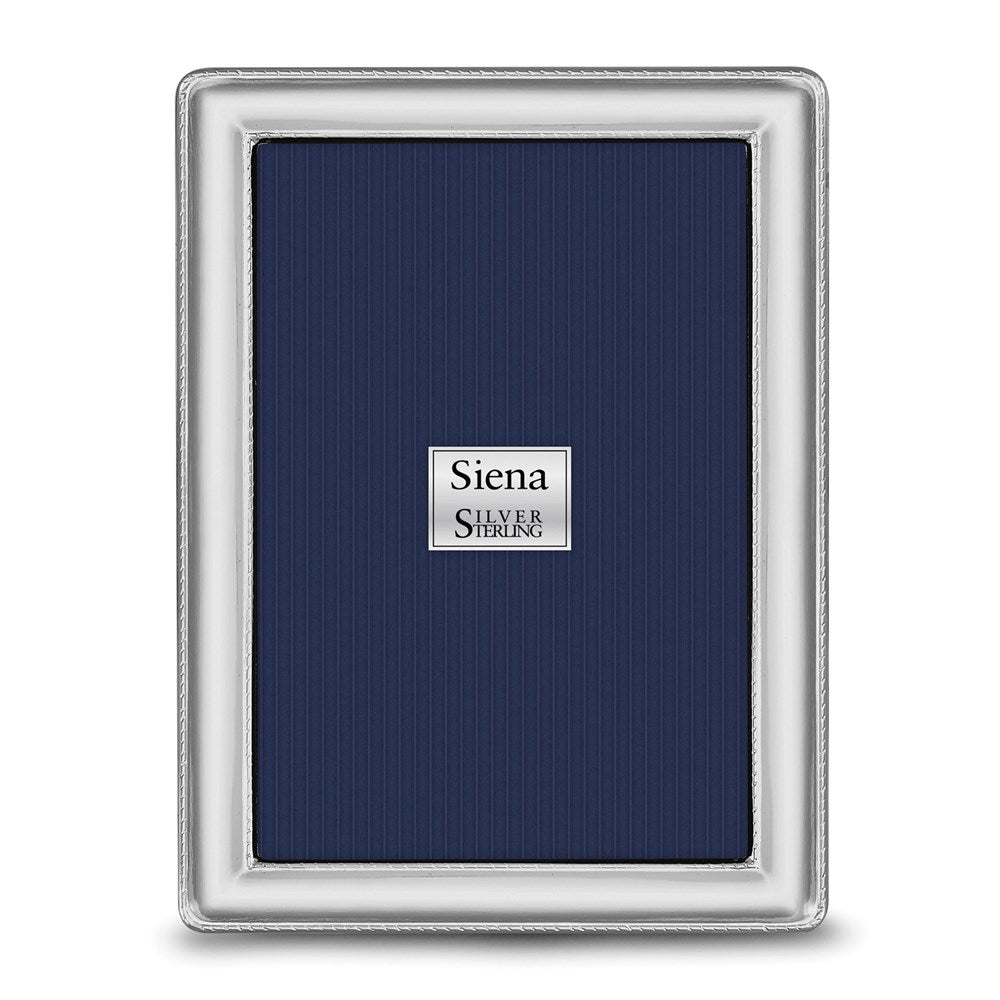 Occasion Gallery 925 Sterling Silver Rope Edge 5x7 Photo Picture Frame