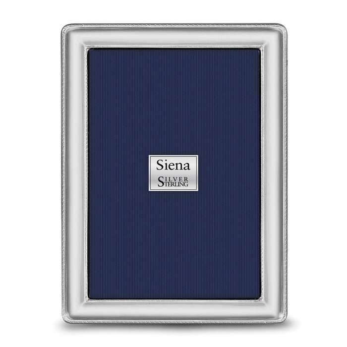 Occasion Gallery 925 Sterling Silver Rope Edge 5x7 Photo Picture Frame