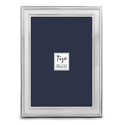 Occasion Gallery 925 Sterling Silver Double Beaded 8x10 Photo Picture Frame
