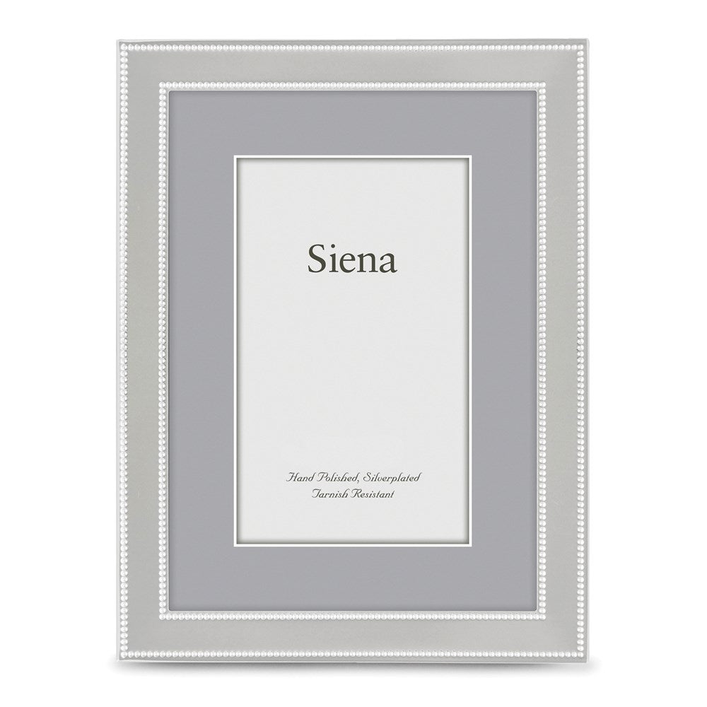Occasion Gallery Silver-plated Double Beaded 8x10 Photo Picture Frame