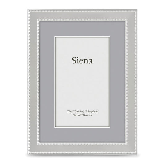 Occasion Gallery Silver-plated Double Beaded 8x10 Photo Picture Frame