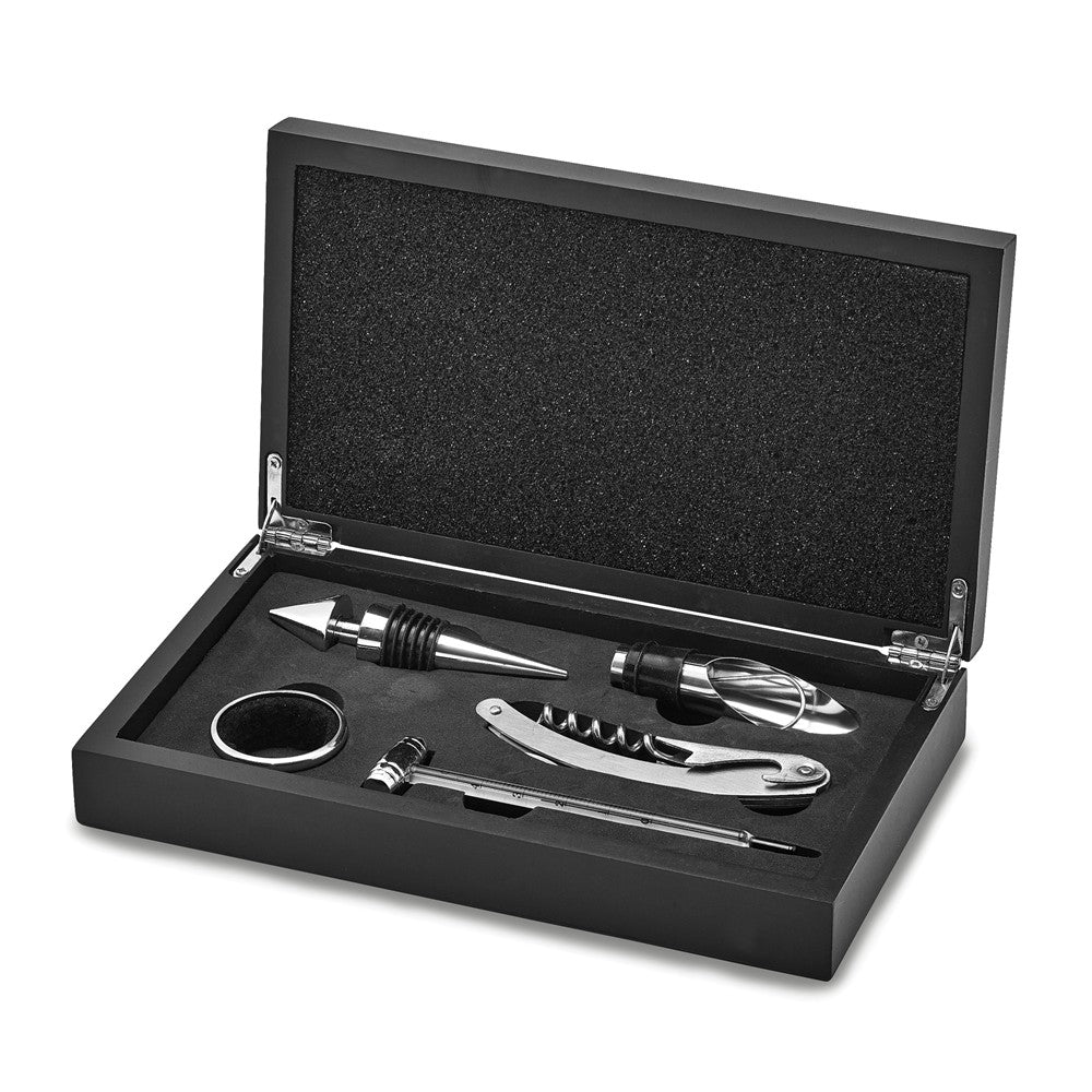 Occasion Gallery®  Five Piece Wine Gift Set in Wooden Box