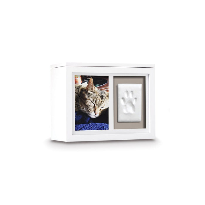 Keepsake Bereavement White Pawprints Medium Pet Memory Keepsake Box