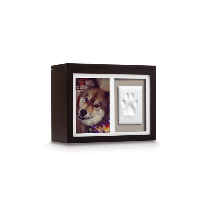 Keepsake Bereavement Black Pawprints Medium Pet Memory Keepsake Box