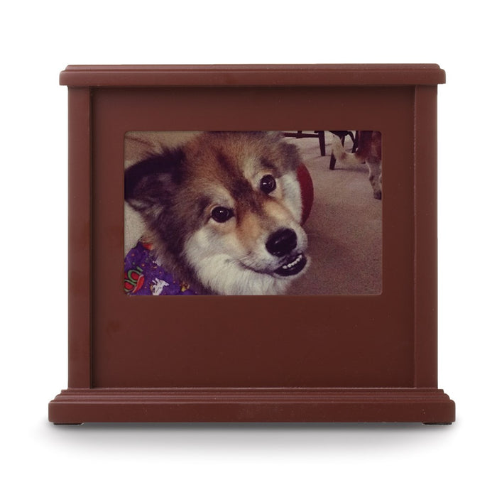 Keepsake Bereavement Brown Pet Memory Keepsake Photo Frame Box