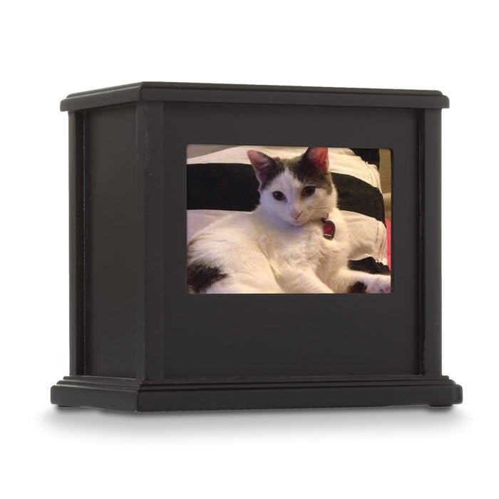 Keepsake Bereavement Black Pet Memory Keepsake Photo Frame Box