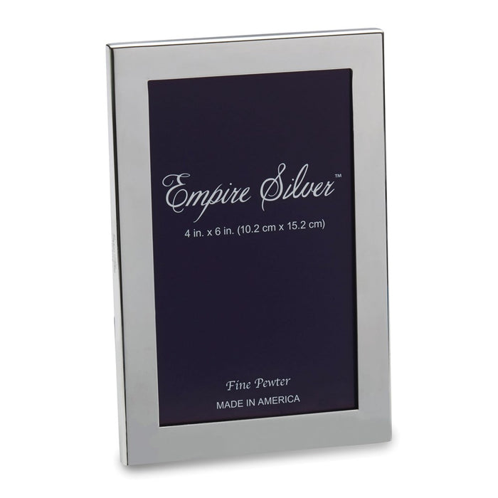 Occasion Gallery Empire Polished Pewter Channel Back 3x5 Pewter Photo Picture Frame