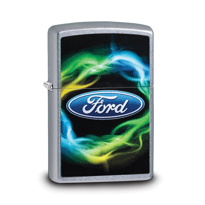 Zippo Ford Street Chrome Colorful Smoke Lighter