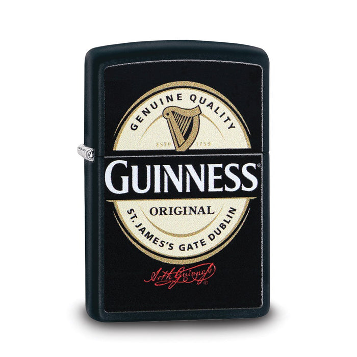 Zippo Guinness Black Matte Lighter