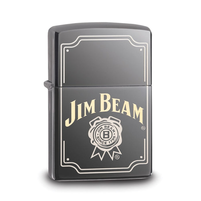 Zippo Jim Beam Black Icer Laser Two Tone Lighter