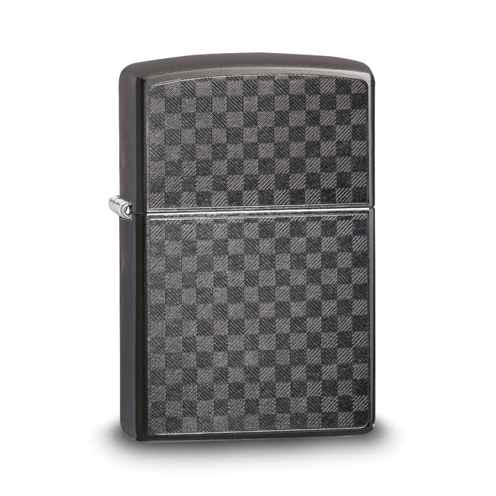 Zippo Gray Iced Checkerboard Lighter