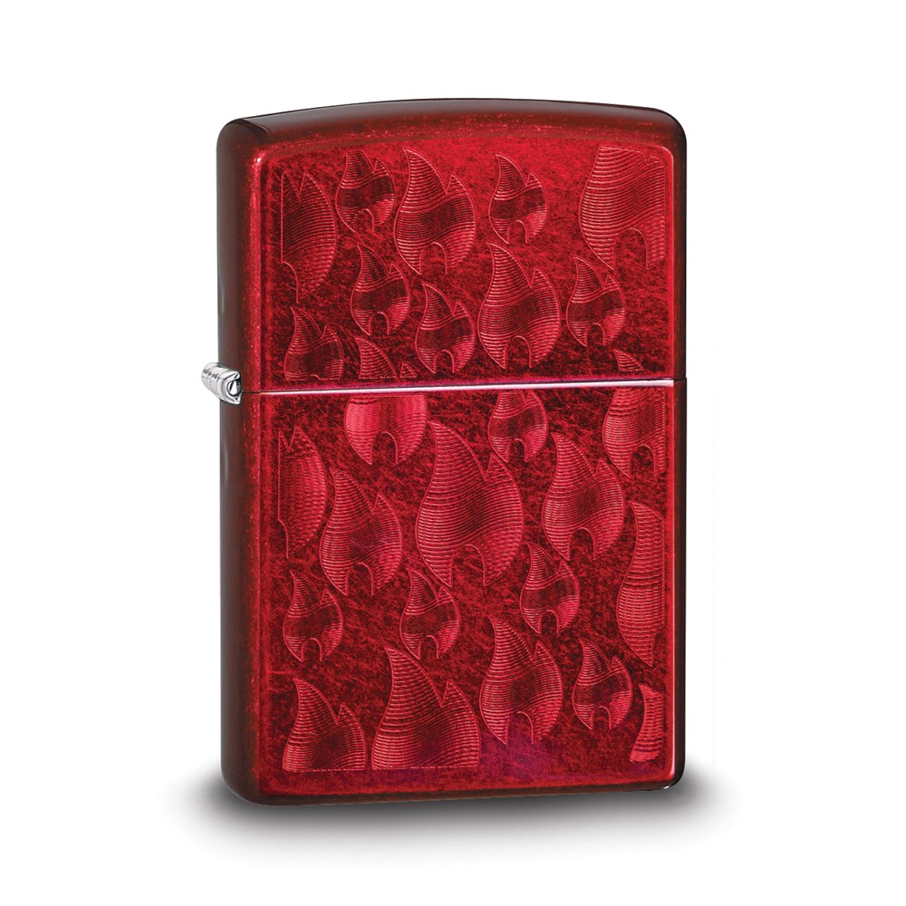 Zippo Candy Apple Red Iced Flame Lighter