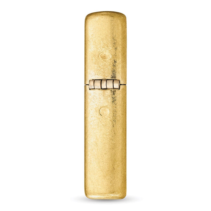 Zippo Brass Herringbone Sweep Lighter