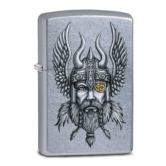Zippo Street Chrome Viking Lighter
