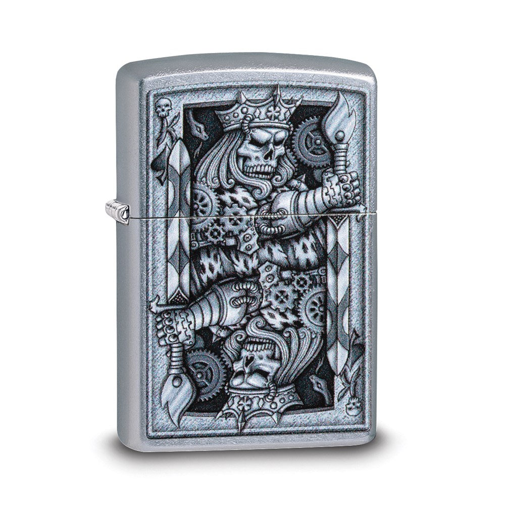 Zippo Street Chrome King of Skulls Lighter