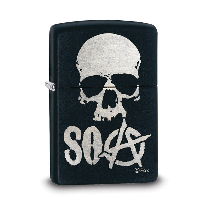Zippo Sons of Anarchy Black Matte Laser Engrave Lighter