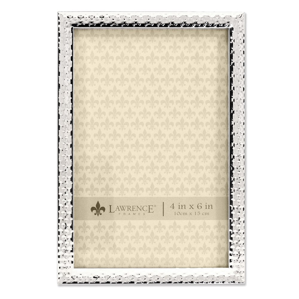 Occasion Gallery 4x6 Silver-tone Metal Hammer Effect Photo Picture Frame