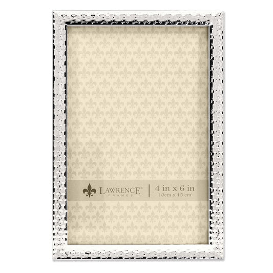 Occasion Gallery 4x6 Silver-tone Metal Hammer Effect Photo Picture Frame