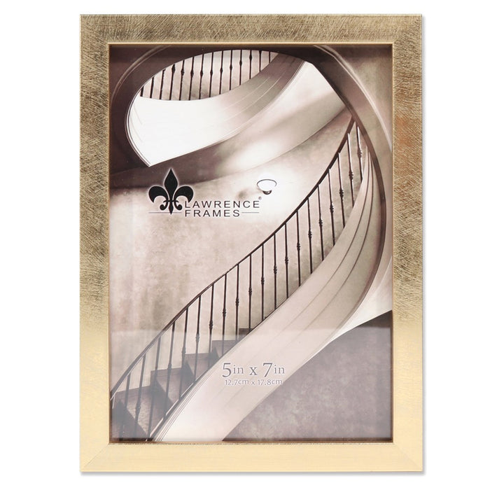 Occasion Gallery 5x7 Chloe Contemporary Gold-tone Photo Picture Frame