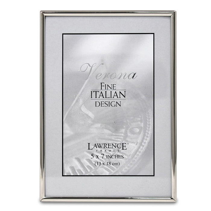Occasion Gallery 5x7 Simply Silver-tone Metal Photo Picture Frame