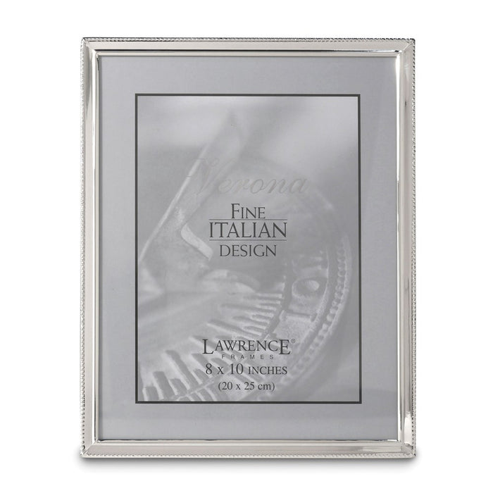 Occasion Gallery  Polished Silver-plated 8x10 Photo Picture Frame - Bead Border Design