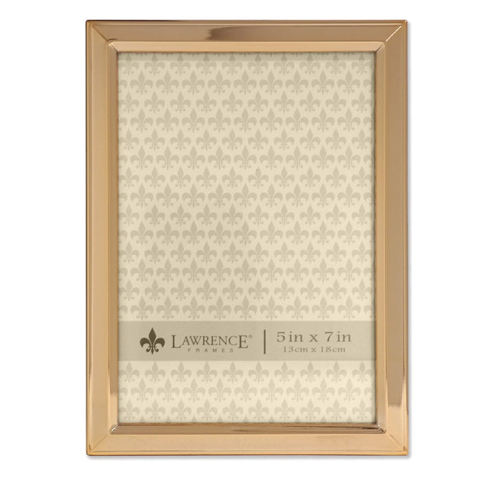 Occasion Gallery 5x7 Gold-tone Metal Photo Picture Frame - Classic Bevel