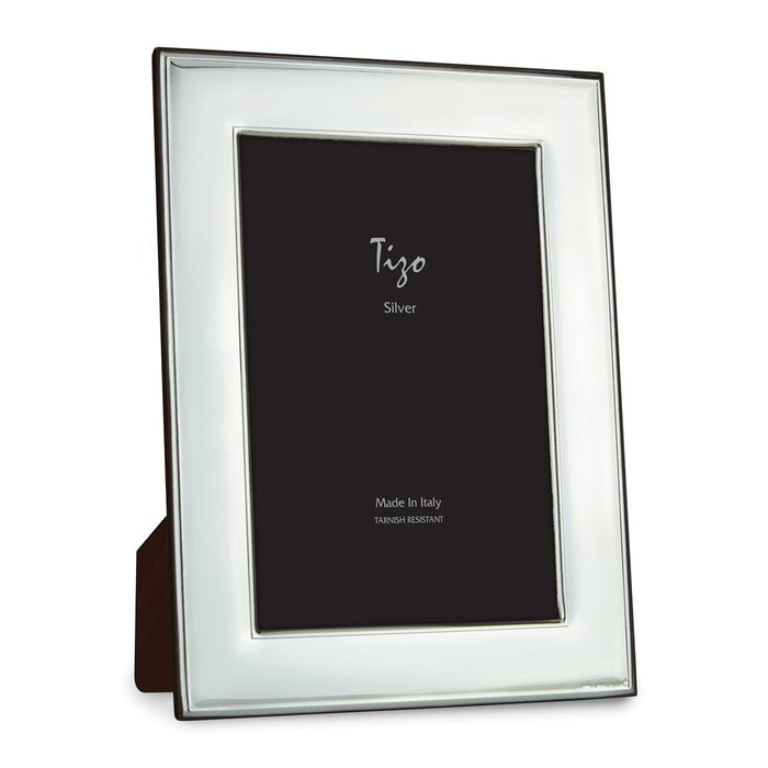 Occasion Gallery 925 Sterling Silver Plain Wide 5x7 Photo Picture Frame