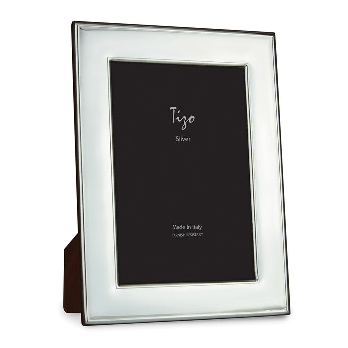 Occasion Gallery 925 Sterling Silver Plain Wide 8x10 Photo Picture Frame