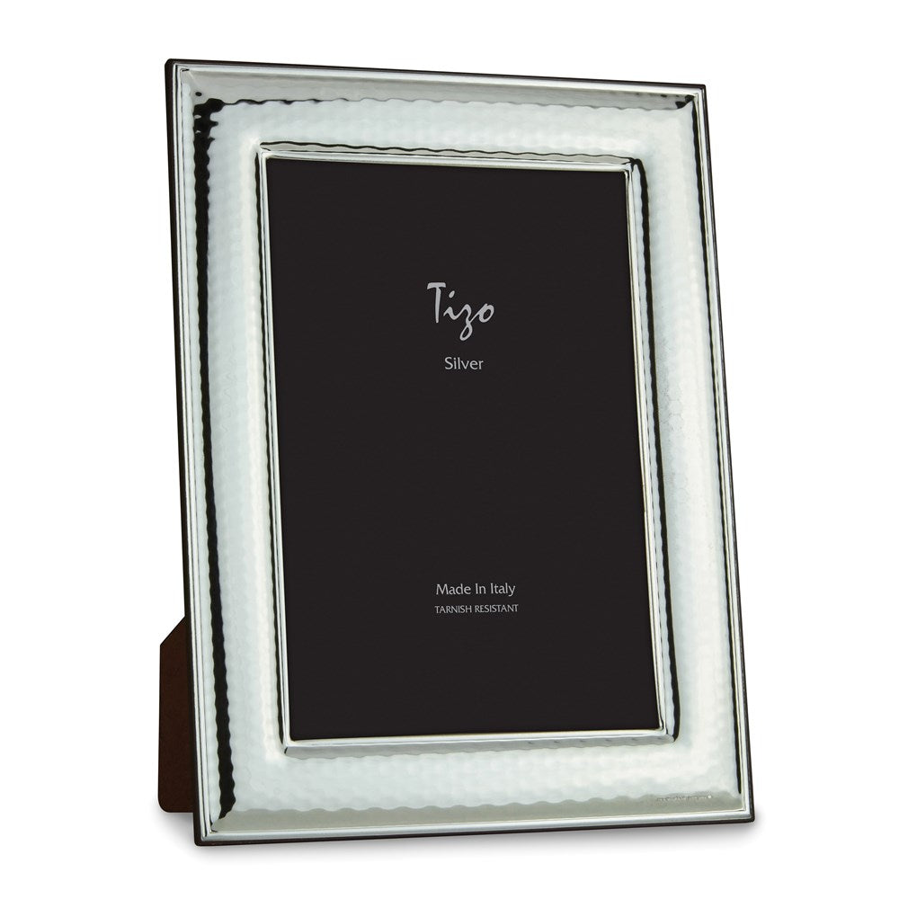 Occasion Gallery 925 Sterling Silver Hammered 4x6 Photo Picture Frame